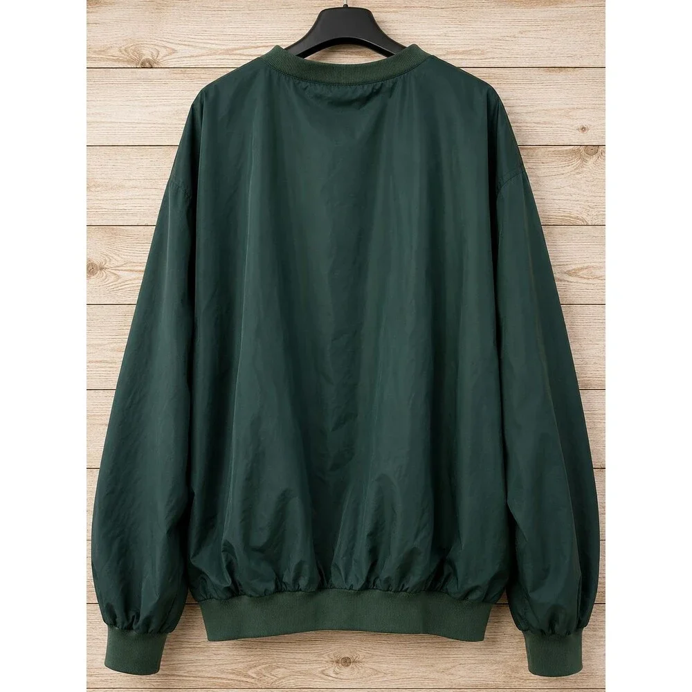 Vintage Polo Golf Ralph Lauren Windbreaker XXL Green Crest Pullover Jacket